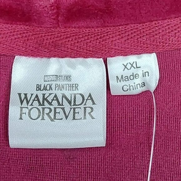 Women's Marvel Wakanda Forever Velour Graphic Zip-Up Hoodie | XXL - Picture 7 of 11